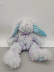 Dan Dee Collectors Choice 10" Plush Bunny Purple Turquoise Rabbit Easter Spring - Picture 1 of 6