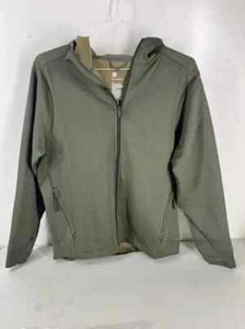 Men’s Hooded Sweater Zip Up Medium Olive Green All In Motion - Picture 1 of 6