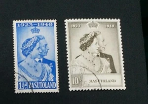 BASUTOLAND 1948 1.5d 10s SG 36 37 Sc 39 40 fine used - Picture 1 of 2