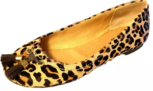 Planos de ballet SPERRY TOP-SIDER BLISS generación leopardo pelo borla 6 millones al por menor $110 - Imagen 1 de 9