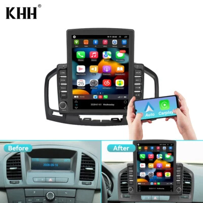 9,7» для 2009-2013 Buick Regal Carplay Android 13 автомобильный стерео радио BT GPS навигатор - Изображение 1 из 4