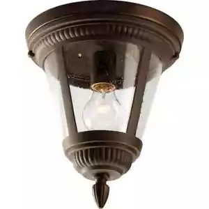 Progress Lighting Westport Bronze Seeded Glass Traditional Outdoor Light - Picture 1 of 6