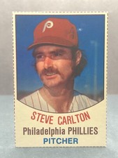 1977 Hostess STEVE CARLTON Card No. 117 Crease-Free NM Hand Cut Phillies