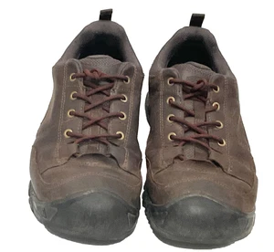 KEEN Hiking Shoes Men’s Brown Rugged Sole Trail Outdoor Leather Shoes size 12 - Picture 1 of 9