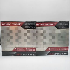 Instant Mosaic Peel'N'Stick Wall Tile 12"x12" EKB-03-110 Kitchen Bath Wall
