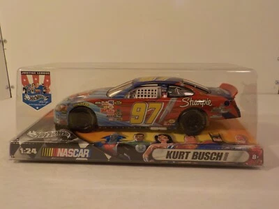 A810 2004 Hot Wheels Racing Nascar Justice League Superman 1:24 Kurt Busch #97 - Image 1 of 4