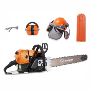 Cabezal eléctrico para motosierra G660 con gafas casco auditivo 28" barra cadena y cubierta de barra - Imagen 1 de 3