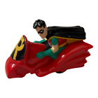 McDonalds Batman & Robin Motorcycle Pull Back Toy Figure