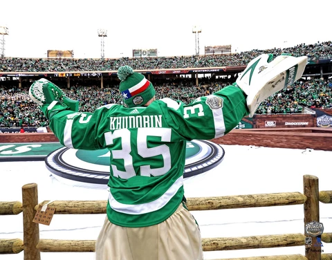 Anton Khudobin Dallas Stars 2020 Winter Classic Celebration 16" x 20" Photo Cover