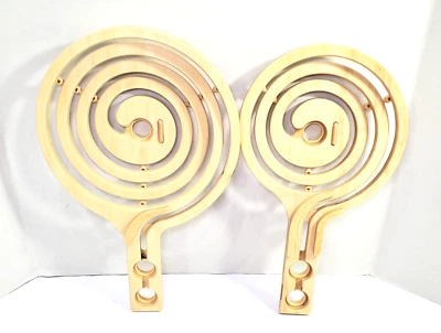 Piezas de repuesto Hape Quadrilla Marble Run: 2 piezas de rampa de pista espiral de madera Foto 1 de 4