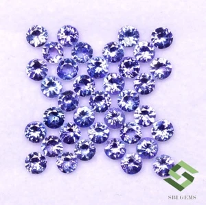 4.53 CTS Natural Tanzanite Round Cut 3.75 mm Lot 20 Pcs Calibrated Loose Gems - Picture 1 of 5