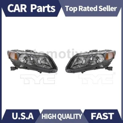 Conjunto de faros izquierdo derecho TYC 2X para Honda Civic 2012 Foto 1 de 4