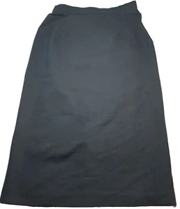 Preston & York Skirt Women's Pencil Black Petites Size 12 Back Slit - Picture 1 of 9