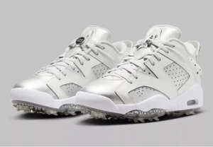 Nike Air Jordan Retro 6 G Golf NRG Gift Giving Silver Men’s Size 7.5 /Women’s 9 - Picture 1 of 14