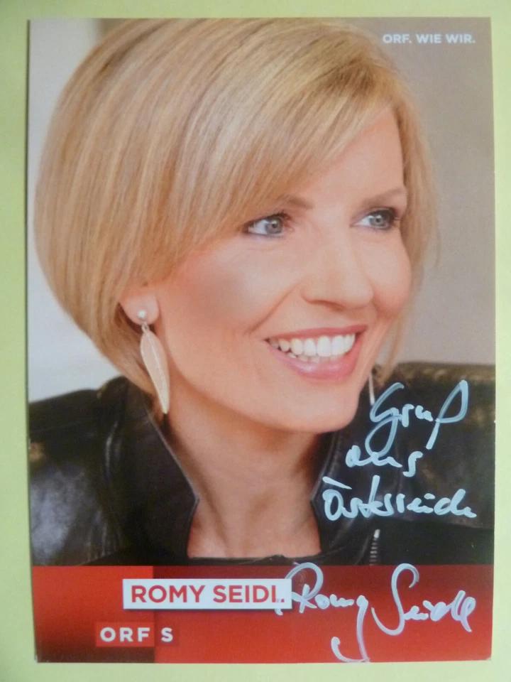 -ah- Romy Seidl - ORF Autogrammkarte (Moderatorin) - Bild 1 von 1