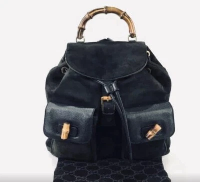 Mochila de gamuza Gucci ~ Pre-amada Foto 1 de 4