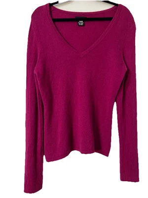 Suéter de cachemir púrpura Sutton Studio (Bloomingdales) talla mediana Foto 1 de 4