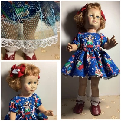 Chatty Cathy (19-20 pulgadas. Muñeca, calcetines y zapatos no están incluidos. Traje casero Foto 1 de 4