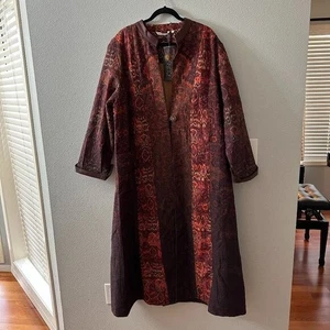 Neu mit Etikett weiche Umrandung 3X Icon Beduinen Staubmantel Cardigan Jacke Mantel lang - Bild 1 von 8