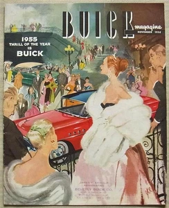 BUICK MAGAZINE USA Car Publicity Brochure Nov 1954 - Bild 1 von 5
