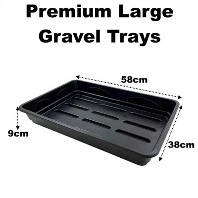 Large Premium 58cm Solid Seed Gravel Tray No Drainage Holes Strong Long Life - Image 1 of 4