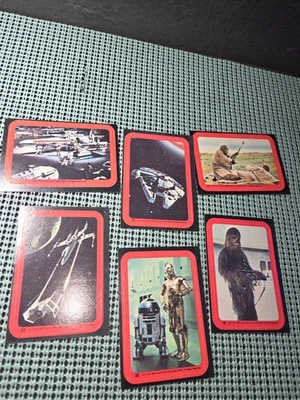 Lote De 6 Pegatinas Vintage Serie 2 Star Wars Foto 1 de 4