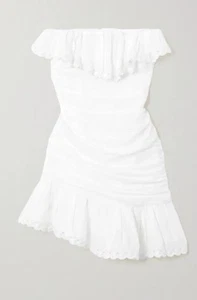 ISABEL MARANT Oxani Strapless Ramie Mini Dress Size 8 (36) GENUINE RRP £900 #V1 - Picture 1 of 9