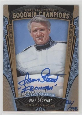 2015 Upper Deck Goodwin Champions Inscribed /298 Ivan Stewart Ironman #A-IS Auto - Image 1 of 2