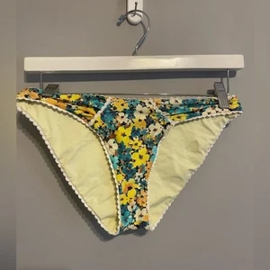 L*Space Blue Floral Classic Bikini Bottoms Sz‎ medium NW0T - Picture 1 of 4