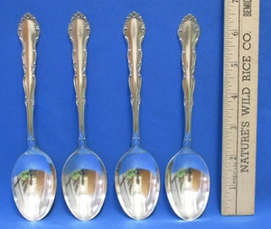 Set 3 Vintage Tablespoons Spoons 1881 Rogers Oneida LTD Flirtation Silverplate - Picture 1 of 4