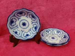 Excelsior Pattern Flow Blue Plate Sauce bowl Delft Holland Petrous Regout & Co. - Picture 1 of 10