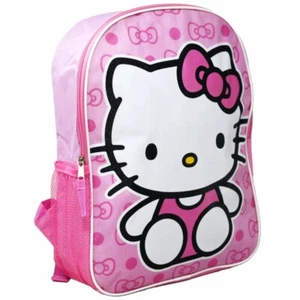 Hello Kitty Pink Glitter 15 Inch w/ Side Mesh Pocket Backpack - Picture 1 of 4
