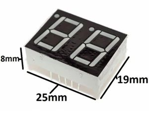 display 7 segment Led 0.56 inch 2 digit Red Common cathode - Bild 1 von 4