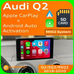 Audi Q2/SQ2/RSQ2 MHI2 Apple CarPlay Android Auto Activation SD Card Update - Picture 1 of 6