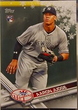 2017 Topps Holiday Aaron Judge Rookie Card RC #HMW99 Yankees