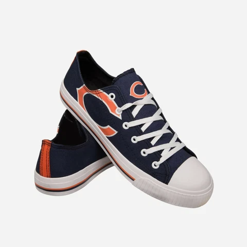 Chicago Bears Mens Low Top Big Logo Canvas Shoe SIZE 8 Cover