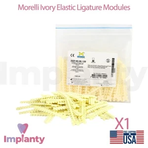 Módulos de ligadura dental elástica de poliuretano Morelli color marfil 1000 un. - Imagen 1 de 5