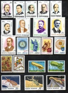Rumänien Themenmarken Lot - Scott #'s 3858/3899,B459,C285-6 - gestempelt - Bild 1 von 2