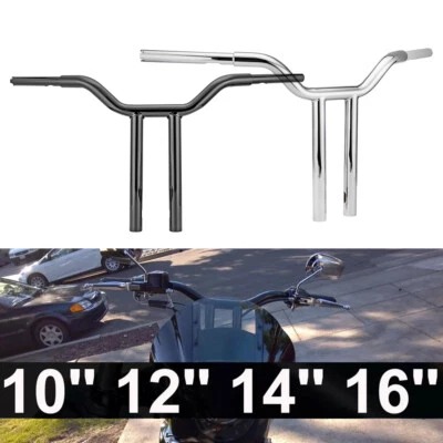 For Harley Softail Dyna Wide Glide Road King 10" 12" 14" 16" MX-T Bars Handlebar - Image 1 of 4