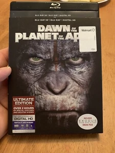 Dawn of the Planet of the Apes 3D (Blu-ray Disc,2014) Authentic US Release - Picture 1 of 3