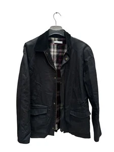 Sandro Dark Forest Waxed jacket Size L - Picture 1 of 8