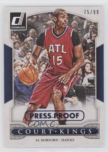 2014-15 Panini Donruss Court Kings Press Proof Blue /99 Al Horford #28