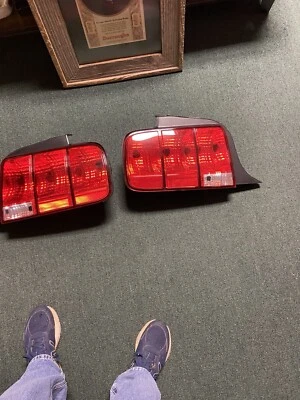Right And Left 2005-2009 Mustang Tail Light Lenses New - Image 1 of 4