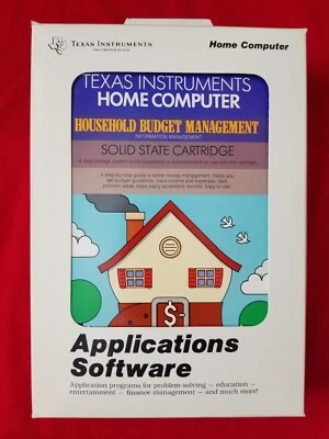 Texas Instruments TI-99/4A Household Budget Management PHM3007 Cartridge - Image 1 of 4