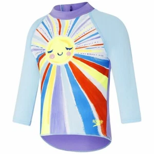 Speedo Toddler Girls Sunshine On My Mind Long Sleeve Sun Top, Toddler Girls Rash - Picture 1 of 2
