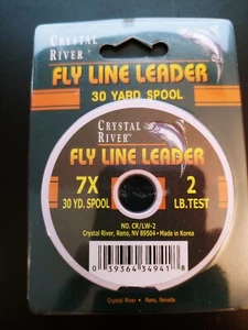 Lot of 12 spools Crystal River Fly Line Leader. 2lb test. 30yd spools. - Picture 1 of 3