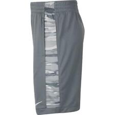 Nike Boys Cj2394 084 Dri Fit Training Gray Activewear Shorts Size Medium