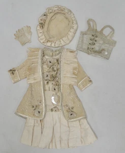 antique doll complete outfit incl hat/ corset/ gloves french Bru/Jumeaux,Steiner - Picture 1 of 12