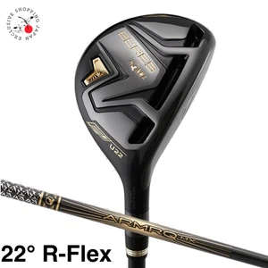 HONMA Golf Club BERES Black 08 Hybrid Utility 22° R Flex ARMRQ MX BLACK Shaft - Picture 1 of 13
