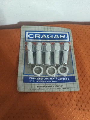 CRAGAR Wheel Accessories 27753-5 Open End Lug Nuts 1/2" RH With Washer - Image 1 of 4